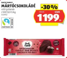 ALDI Back Family mártócsokoládé ajánlat