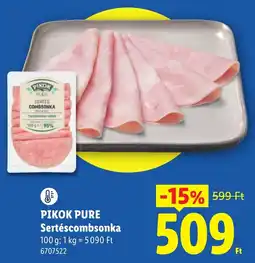 Lidl Pikok pure sertéscombsonka ajánlat
