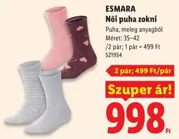 Lidl Esmara női puha zokni ajánlat