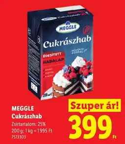 Lidl Meggle cukrászhab ajánlat