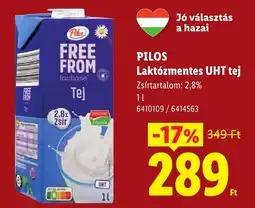 Lidl Pilos laktózmentes tej ajánlat