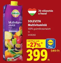 Lidl Solevita multivitaminlé ajánlat