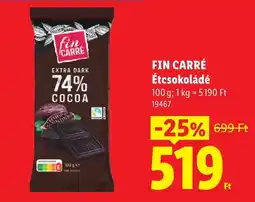 Lidl Fin carré étcsokoládé ajánlat