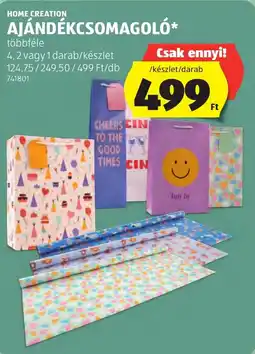 ALDI Home Creation ajándéksomagoló ajánlat