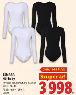 Lidl Esmara női body ajánlat