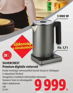 Lidl Silvercrest prémium digitális vízforraló ajánlat