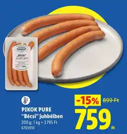 Lidl Pikok pure bécsi juhbélben ajánlat