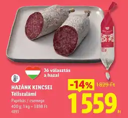 Lidl Hazánk kincsei téliszalámi ajánlat