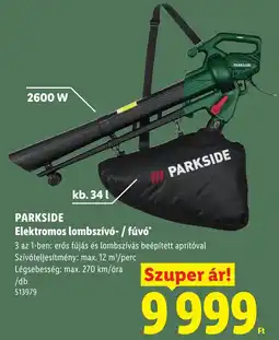 Lidl Parkside elektromos lombszívó- / fúvó ajánlat