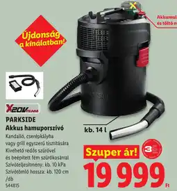 Lidl Parkside akkus hamuporszívó ajánlat