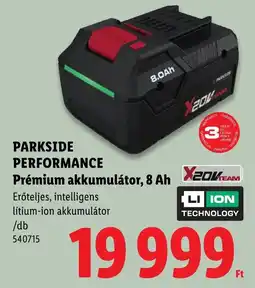 Lidl Parkside premium akkumulátor ajánlat
