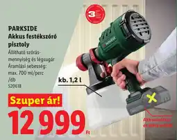 Lidl Parkside akkus festékszóró pisztoly ajánlat