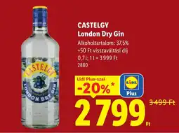 Lidl Castelgy london dry gin ajánlat
