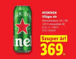 Lidl Heineken világos sör ajánlat
