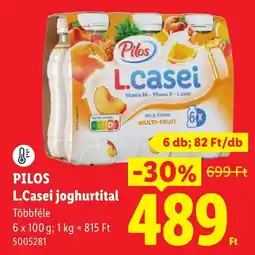 Lidl Pilos l.casei joghurtital ajánlat