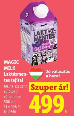 Lidl Magic milk laktózmentes tejital ajánlat