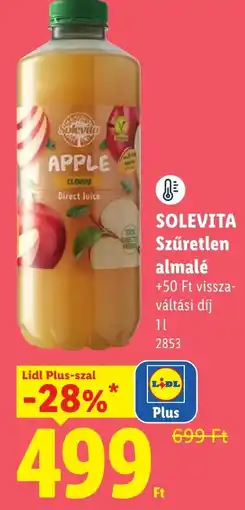 Lidl Solevita szüretlen almale ajánlat