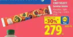 Lidl Chef select leveles tészta ajánlat