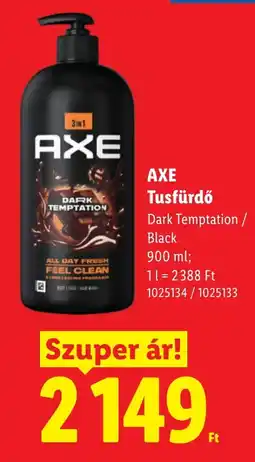 Lidl axe tusfürdő ajánlat