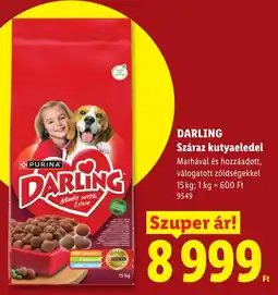 Lidl Darling száraz kutyaeledel ajánlat