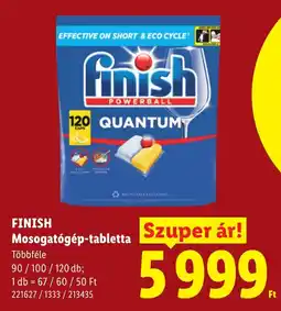 Lidl Finish mosogatógép-tabletta ajánlat