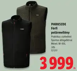Lidl Parkside férfi polármellény ajánlat