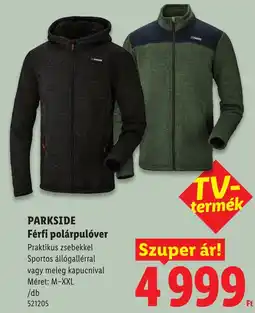 Lidl Parkside férfi polárpułóver ajánlat