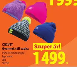 Lidl Crivit gyermek téli sapka ajánlat