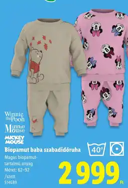 Lidl Biopamut baba szabadidóruha ajánlat