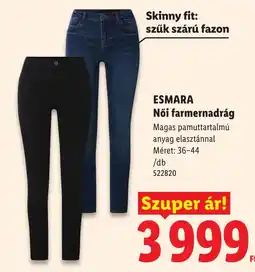 Lidl Esmara női farmernadrág ajánlat