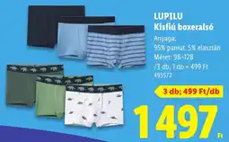Lidl Lupilu kisfiú boxer alsó ajánlat