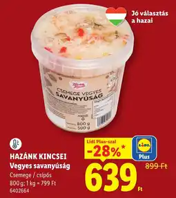 Lidl Hazánk kincsei vegyes savanyúság ajánlat