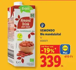 Lidl Vemondo bio mandulailtal ajánlat