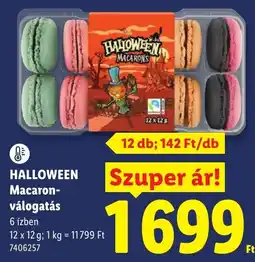 Lidl Halloween macaron ajánlat