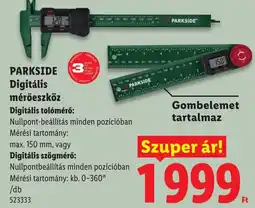 Lidl Parkside digitális mérőeszköz ajánlat