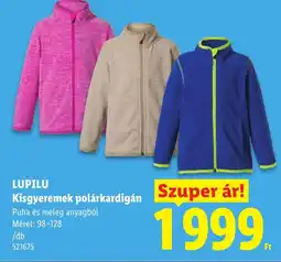 Lidl Lupilu kisgyeremek polárkardigán ajánlat