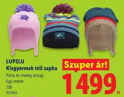 Lidl Lupilu kisgyermek téli sapka ajánlat
