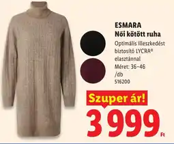 Lidl Esmara női kötött ruha ajánlat