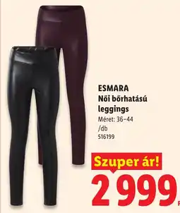 Lidl Esmara női bőrhatású leggings ajánlat