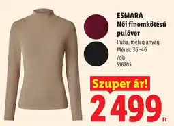 Lidl Esmara női finomkötésű pulóver ajánlat