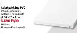 Bauhaus Ablakpárkány PVC ajánlat