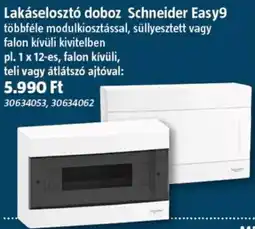 Bauhaus Lakáselosztó doboz Schneider Easy9 ajánlat