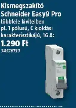Bauhaus Kismegszakító Schneider Easy9 Pro ajánlat