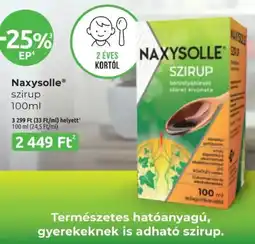 Benu Gyógyszertárak Naxysolle szirup ajánlat