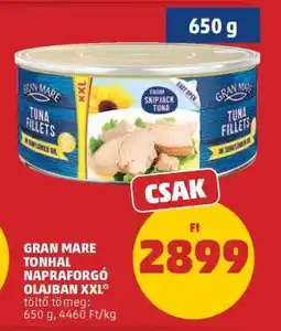 PENNY GRAN MARE TONHAL NAPRAFORGÓ OLAJBAN XXL ajánlat