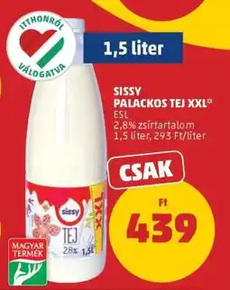 PENNY Sissy Palackos Tej XXL ajánlat