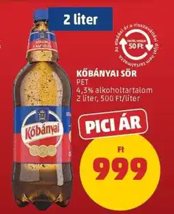 PENNY Kőbányai Sör ajánlat
