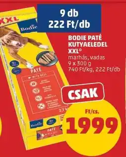 PENNY Bodie Paté Kutyaeledel XXL ajánlat