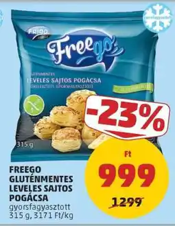 PENNY FREEGO GLUTÉNMENTES LEVELES SAJTOS POGÁCSA ajánlat