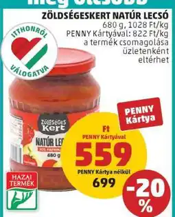 PENNY Zöldségeskert Natúr Lecsó ajánlat